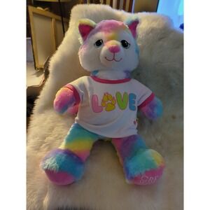 Build A Bear Rainbow Wolf Plush Limited Edition Great Wolf Lodge Exclusive GWL